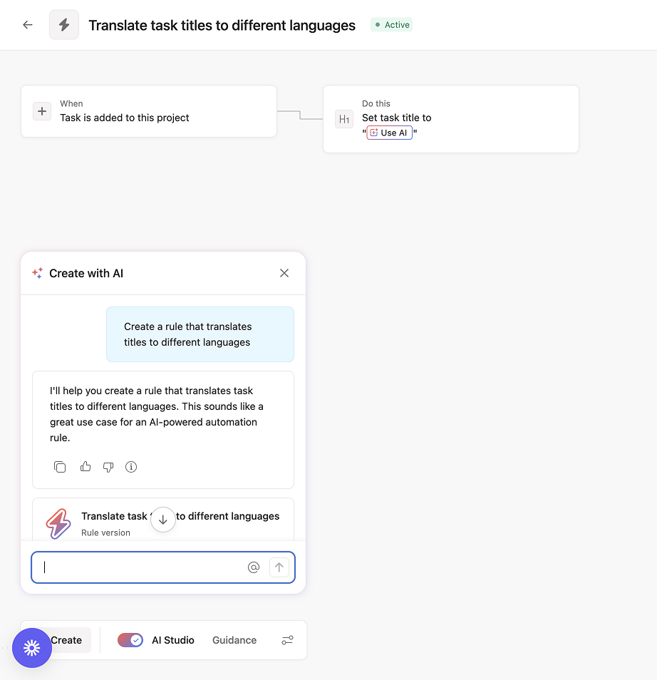 Discutez avec Studio IA