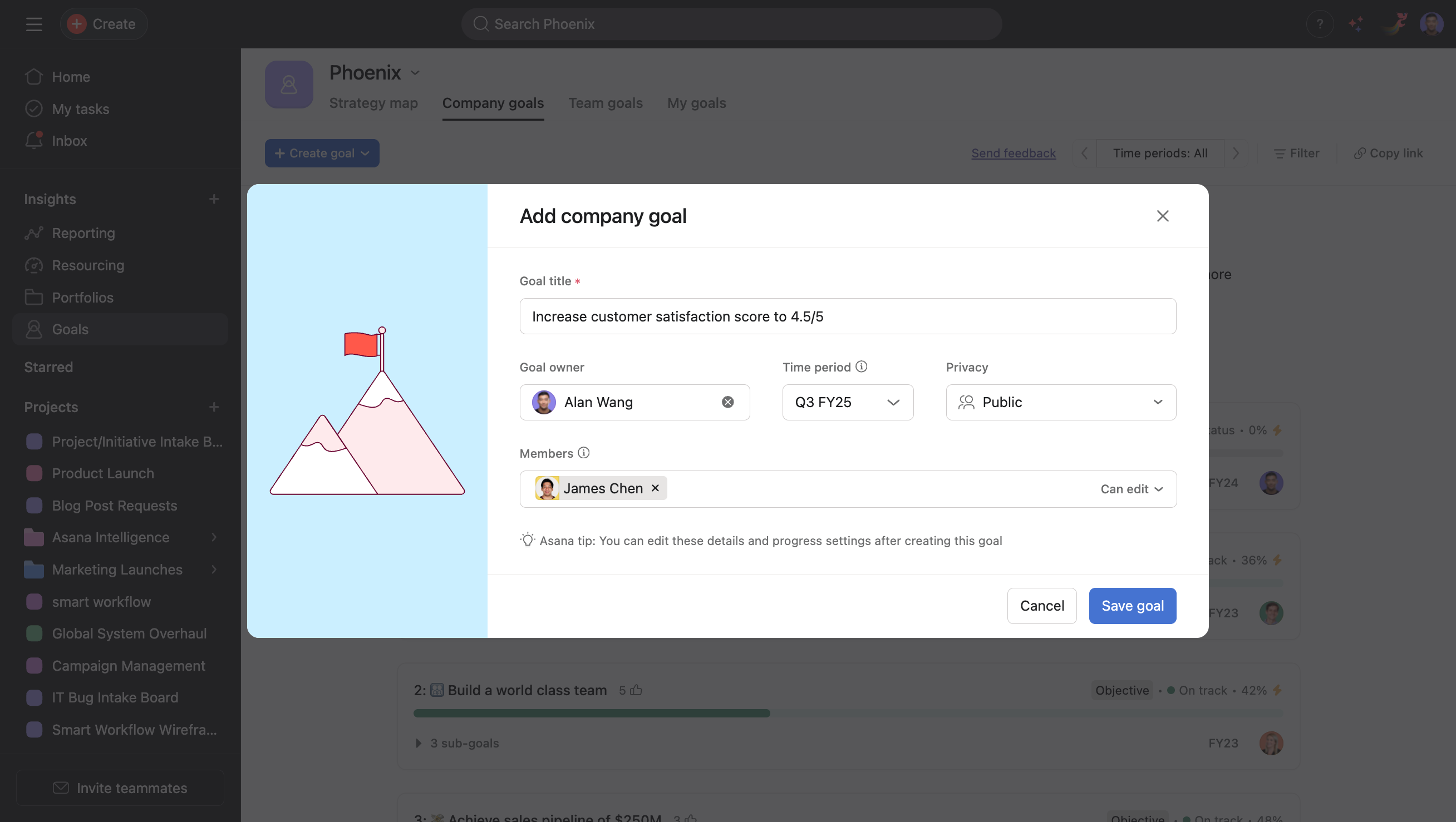 Goals In Asana: How To Set And Track Progress Effectively