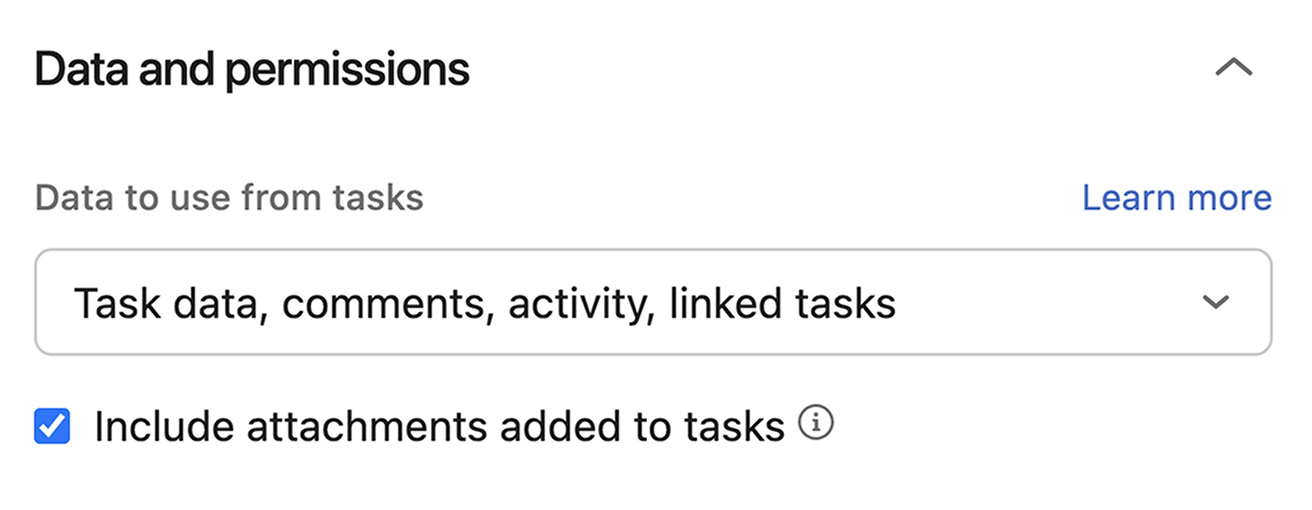 Include attachments added to tasks