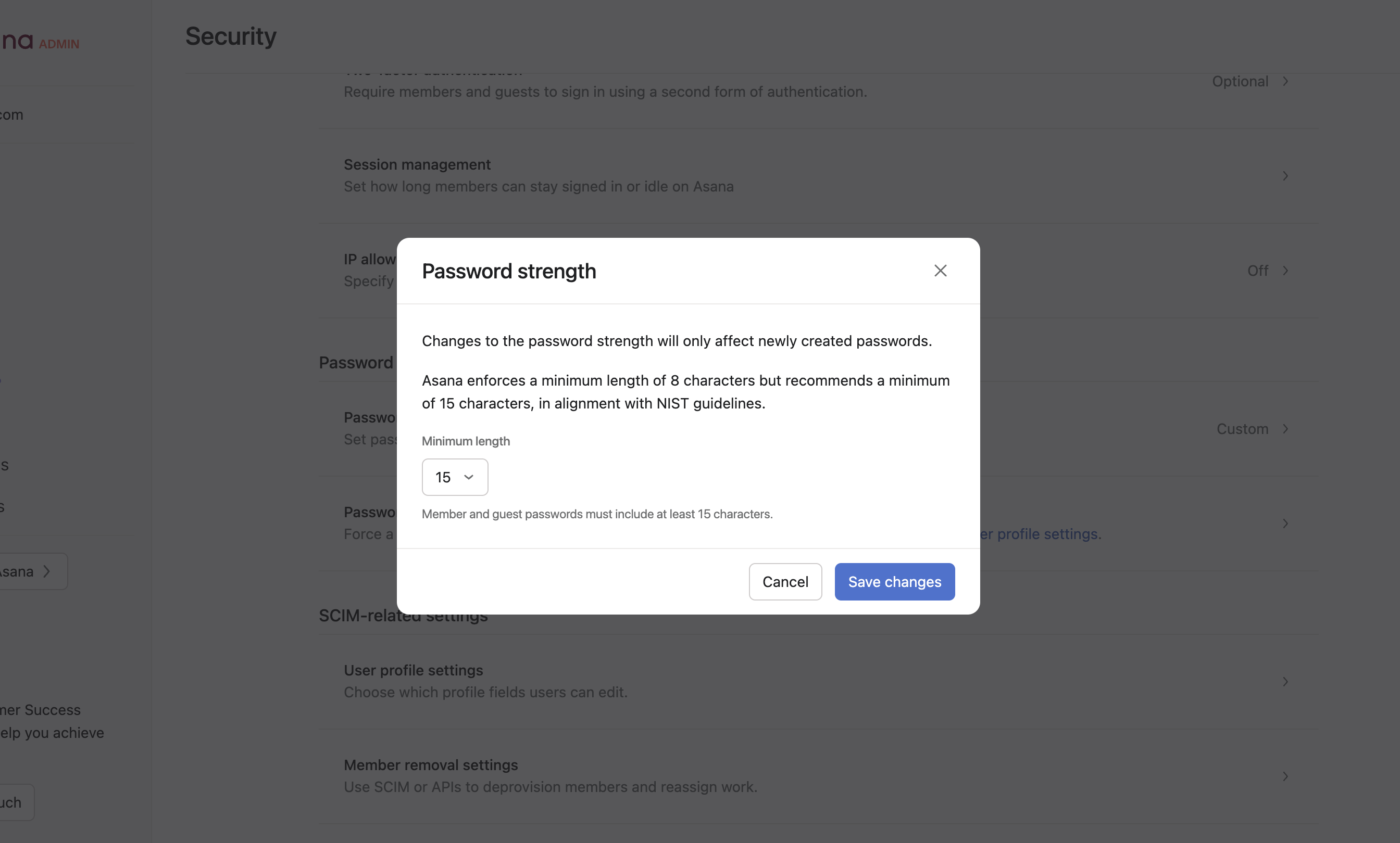 Password strength