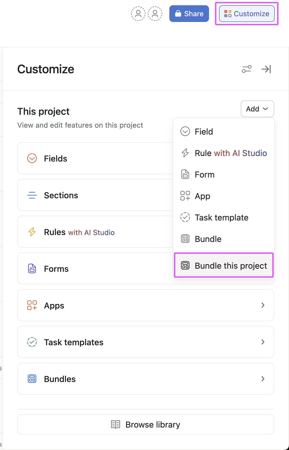 Bundle this project