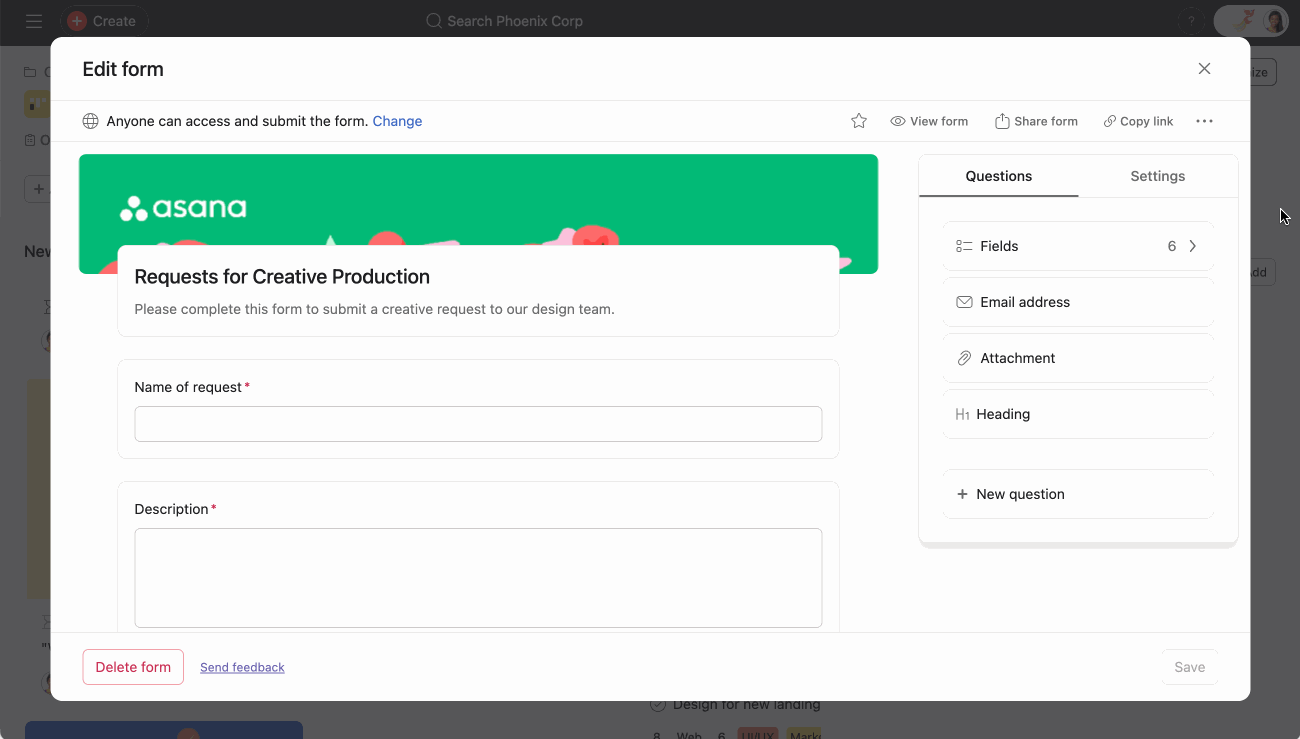 Bulk add and remove custom fields from forms