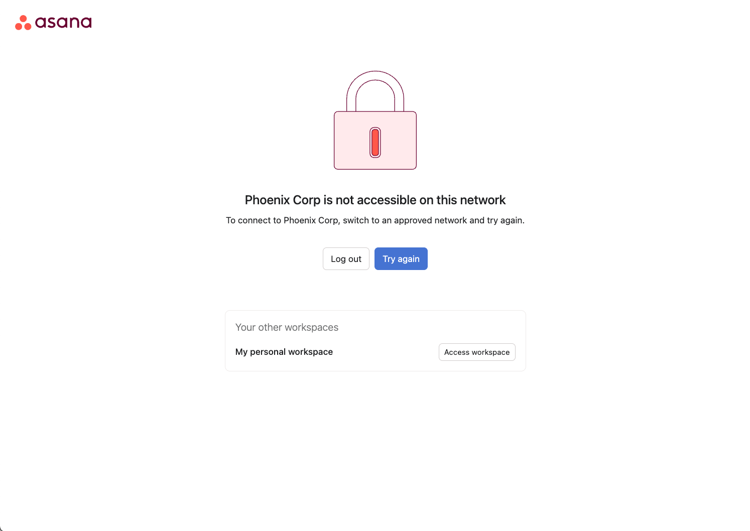 アクセスが拒否されました