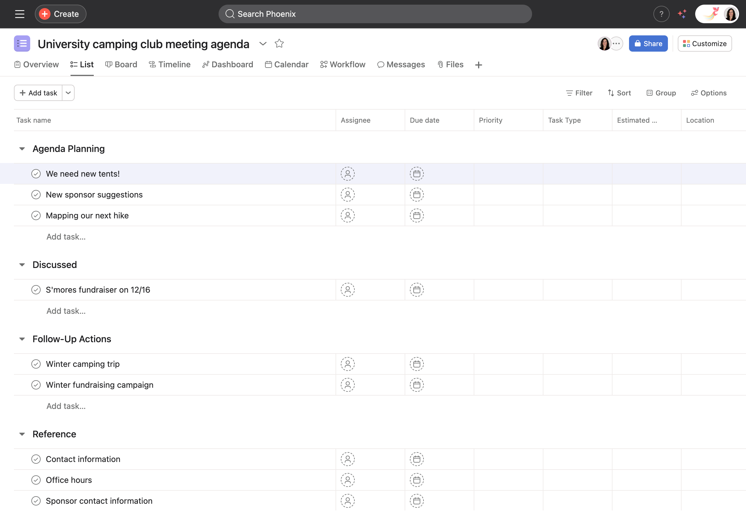 Student organizations