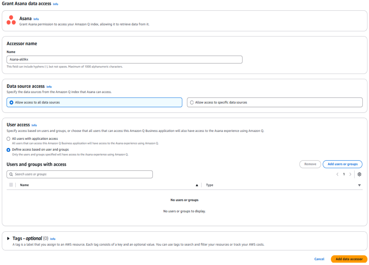 Grant Asana data access