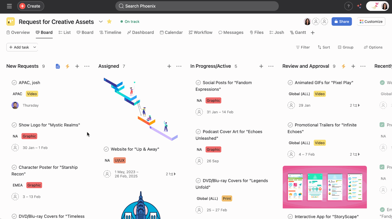 Edit fields on board cards