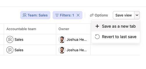 Save as a new tab