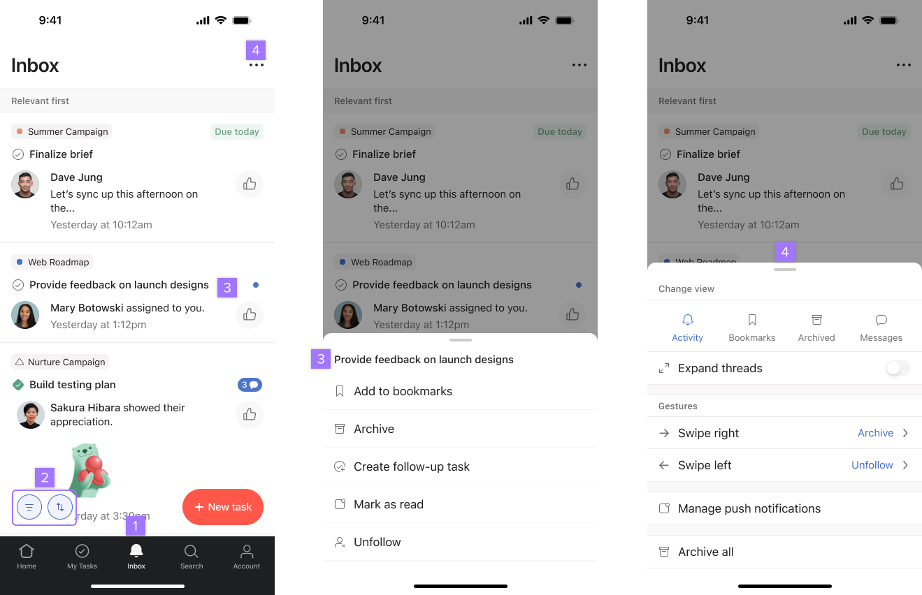 Inbox on iOS