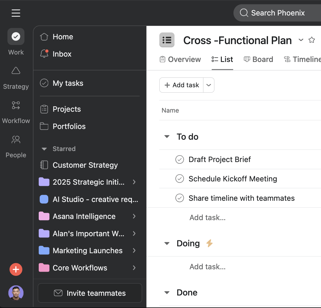 New navigation