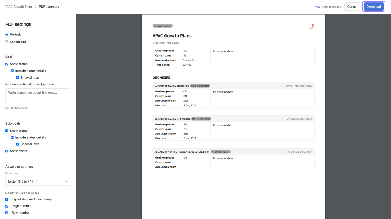 Download goal pdf